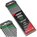 ARCCAPTAIN TIG Welding Tungsten Electrode 10-Pack 3/32"x 7"(Green - Pure Tungsten, WP, EWP)