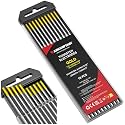 ARCCAPTAIN TIG Welding Tungsten Electrode 10-Pack 3/32"x 7" (Gold)