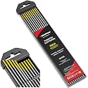 ARCCAPTAIN TIG Welding Tungsten Electrode 10-Pack 1/16"x 7" (Gold)