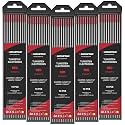 ARCCAPTAIN TIG Welding Tungsten Electrode 10-Pack 1/16"x 7"(Red, WT20/EWth-2) X 5Pcs