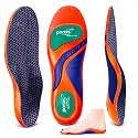 Goofort Plantar Fasciitis Arch Support Gel Insoles for Men &amp; Women, 7-Times-Shock-Protection with 3D-Xpain™ -PORON®, Orthotic Work Boot Insoles for Flat Feet, Heel Pain Relief &amp; All-Day Comfort