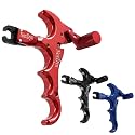 Archery Bow Release for Compound Bow, 4-Finger Adjustable Sensitivity Thumb Release Aid, 360° Rotatable Head for Hunting and Target Practice