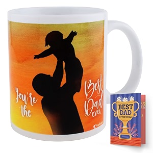 archies gift for fathers  gifts for father  fathers day gift 350 ml coffee mug with father day card gift set for father dad papa  father day giftting idea fdc23cm-27