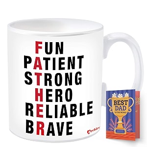 archies gift for fathers  gifts for father  fathers day gift 350 ml coffee mug with father day card gift set for father dad papa  father day giftting idea fdc23cm-13