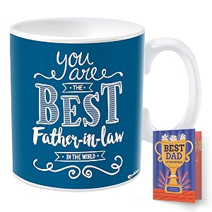 archies gift for fathers  gifts for father  fathers day gift 350 ml coffee mug with father day card gift set for father dad papa  father day giftting idea fdc23cm-31