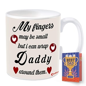 archies gift for fathers  gifts for father  fathers day gift 350 ml coffee mug with father day card gift set for father dad papa  father day giftting idea fdc23cm-14
