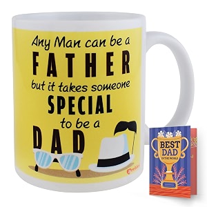 archies gift for fathers  gifts for father  fathers day gift 350 ml coffee mug with father day card gift set for father dad papa  father day giftting idea fdc23cm-29