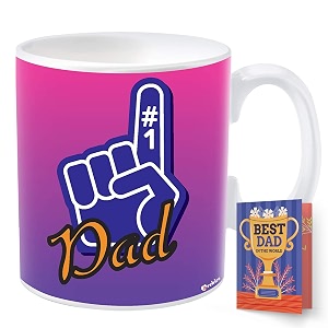 archies gift for fathers  gifts for father  fathers day gift 350 ml coffee mug with father day card gift set for father dad papa  father day giftting idea fdc23cm-25