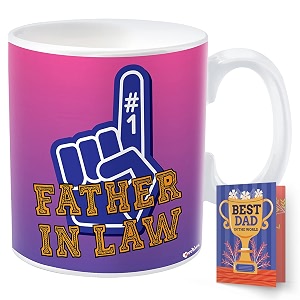 archies gift for fathers  gifts for father  fathers day gift 350 ml coffee mug with father day card gift set for father dad papa  father day giftting idea fdc23cm-32
