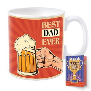 archies gift for fathers  gifts for father  fathers day gift 350 ml coffee mug with father day card gift set for father dad papa  father day giftting idea fdc23cm-24