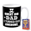 ARCHIES Gift for Fathers | Gifts for Father | Fathers Day Gift 350 ml Coffee Mug with Father Day Card Gift Set for Father, Dad, Papa | Father Day Giftting Idea FDC23CM-2