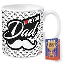 archies Gift for Fathers | Gifts for Father | Fathers Day Gift 350 ml Coffee Mug with Father Day Card Gift Set for Father, Dad, Papa | Father Day Giftting Idea FDC23CM-17