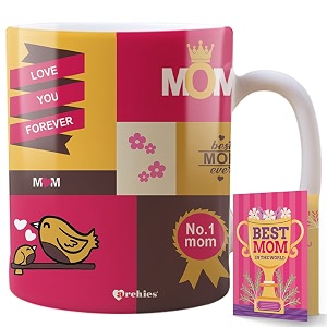 archies gift for mothers  gifts for mother  mothers day gift 350 ml coffee mug with card gift set for mother mom maa  mother day giftting idea mdc-cm23-20