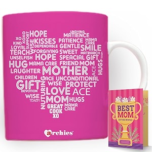 archies gift for mothers  gifts for mother  mothers day gift 350 ml coffee mug with card gift set for mother mom maa  mother day giftting idea mdc-cm23-31