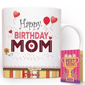 archies gift for mothers  gifts for mother  mothers day gift 350 ml coffee mug with card gift set for mother mom maa  mother day giftting idea mdc-cm23-32