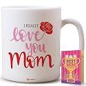 archies Gift for Mothers | Gifts for Mother | Mothers Day Gift 350 ml Coffee Mug with Card Gift Set for Mother, Mom, Maa | Mother Day Giftting Idea MDC-CM23-40