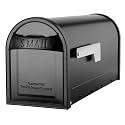 Architectural Mailboxes 8760B-10 Carlisle Postmount Mailbox, Medium, Black