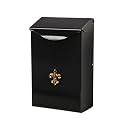 Architectural Mailboxes City Classic Steel Wall Mount Mailbox, Black, Small