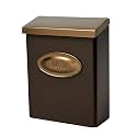 Architectural Mailboxes Designer Locking Wall Mount Mailbox, Bronze, Medium