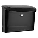 Architectural Mailboxes Princeton Locking Wall Mount Mailbox, Black, Medium
