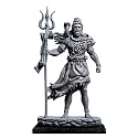 Polyresin Shiv Ji Murti Idol for Car Dasboard Home Pooja Temple | Lord Shiva Statue Idol Figurine Mahadev Sculpture Lord Idol for Dashboard (Golden)