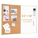 ARCOBIS Cork Board White Board Combo