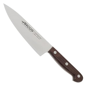 arcos atlantico series chef knife - 634 nitrum stainless steel blade with rosewood brown handle - elegant and durable design 734 atlantico series color brown