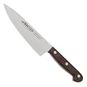 Arcos Atlantico Series Chef Knife - 6" Nitrum Stainless Steel Blade with Rosewood Brown Handle - Elegant and Durable Design (7"). Atlantico Series. Color Brown