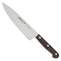 Arcos Atlantico Series Chef Knife - 6" Nitrum Stainless Steel Blade with Rosewood Brown Handle - Elegant and Durable Design (7")