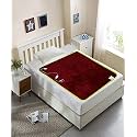 ARCOVA HOME Polyester Single Bed Heating Electric Blanket/Bed Warmer (30x60 inches, Maroon) (Red)| TC - 300