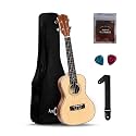 ARCTIC 24 Inch Soprano Ukulele for Beginners, Mahogany Wooden Acoustic Ukulele with Nylon Strings, Fingerboard, Tuning Pegs, Gig Bag, Strap, Picks &amp; Extra Strings for Kids &amp; Adults