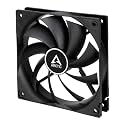 ARCTIC F12 Silent 120mm Ultra-Quiet CPU Case Cooling Fan with 3-Pin Connector, Fluid Dynamic Bearing and upto 800RPM speed - Black