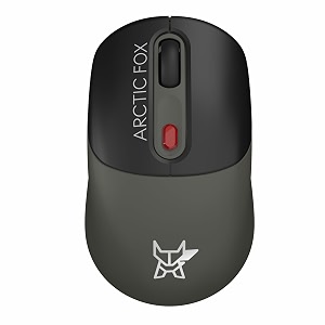 arctic fox promaxe wireless mouse  2400 dpi 24 ghz with usb nano receiver  high precision optical tracking for pcmaclaptop - dark olive
