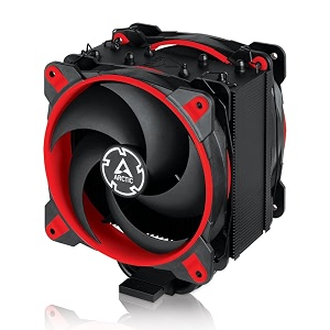 arctic freezer 34 esports duo tower cpu air cooler with dual 120mm bionix pwm p-fan for amd am4 and intel lga 1700with proper kit 1200 2066 2011-3 1155 1151 and 1150 - red