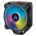 ARCTIC Freezer A35 A-RGB - Single Tower CPU Cooler with A-RGB, AMD Specific, Pressure Optimized 120 mm P-Fan, 200-1700 RPM, 4 Heat Pipes, incl. MX-5 Thermal Paste - Black