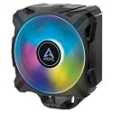 ARCTIC Freezer A35 A-RGB - Single Tower CPU Cooler with A-RGB, AMD Specific, Pressure Optimized 120 mm P-Fan, 200-1700 RPM, 4 Heat Pipes, incl. MX-5 Thermal Paste - Black