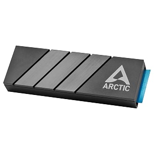 arctic m2 pro - heatsink cooler for m2 2280 ssd with arctic tp-3 thermal pads compatible with pc amp gaming consoles for dual and single-sided ssds - black