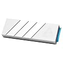 ARCTIC M2 Pro - Heatsink Cooler for M.2 2280 SSD, with ARCTIC TP-3 Thermal Pads, Compatible with PC & Gaming Consoles, for Dual and Single-Sided SSDs - Silver