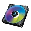 ARCTIC P14 PWM PST A-RGB - Case Fan, 140 mm PWM, Optimised for Static Pressure, Semi-Passive: 0-1900 RPM, 5V 3 Pin A-RGB LED, Single Fan - Black, ACFAN00239A