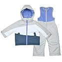Arctic Quest Girls' Bib Snow Pants and Ski Jacket Water-resistant Snowsuit for Kids Winter Jacket for Girls Hooded