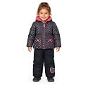 Arctic Quest Girls' Bib Snow Pants and Ski Jacket Water-resistant Snowsuit for Kids Winter Jacket for Girls Hooded