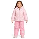 Arctic Quest Girls' Bib Snow Pants and Ski Jacket Water-resistant Snowsuit for Kids Winter Jacket for Girls Hooded