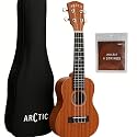 ARCTIC Soprano Ukulele 21 Inch for Beginners – Mahogany Wooden Ukulele with Nylon Strings, Tuning Pegs &amp; Fingerboard (21 Inch)