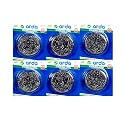 Arda Steel Scrubber Combo Set consists of stainless steel wool wire scrubbers: hard on dried stains but soft on the hands(Pack of 6)