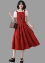 areca Women Red Dungaree