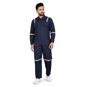 men39s poly cotton industrial work wear industrial coverall boiler suit with reflective tape