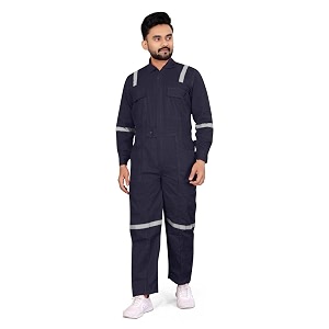 men39s poly cotton industrial work wear industrial coverall boiler suit with reflective tape