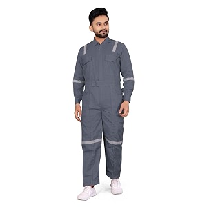 men39s poly cotton industrial work wear industrial coverall boiler suit with reflective tape