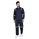 Men's Poly Cotton Industrial Work WEAR Industrial Coverall Boiler Suit with Reflective Tape