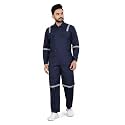 Men's Poly Cotton Industrial Work WEAR Industrial Coverall Boiler Suit with Reflective Tape